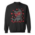 Cute Kitten Vday For Kitty Lovers Cat Valentines Day Sweatshirt