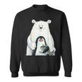 Cute Polar Bear And Penguin Bird Fish Lovers Animal Friends Sweatshirt