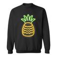 Cute Retro Neon Pineapple For Hawaiian Beaches Sweatshirt