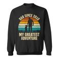 Dad Since 2010 My Greatest Adventure Vintage Father's Day Sweatshirt