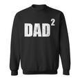 Dad Squared Second Pregnancy Announcement 2 Kid Sweatshirt