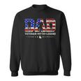 Dad Veteran Myth Legend Fathers Day 4Th Of July Usa Flag Men Sweatshirt