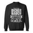 Damen Feinkost Gewölbe Dicker Bauch Spruch Papaater Opa Geschenk Mit-Ausschnitt Sweatshirt