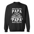 Damen Holzfäller Kettensäge Im Wald Papa Holz Geschenk Fun Mit-Ausschnitt Sweatshirt