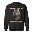 Damen Maine Coon Papa Katzenliebhaber Maine Coon Dad Mit-Ausschnitt Sweatshirt