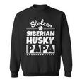 Damen Stolzer Siberian Husky Papa Mit-Ausschnitt Sweatshirt