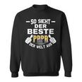 Damenateratertag So Sieht Der Beste Papa Der Welt Aus Mit-Ausschnitt Sweatshirt