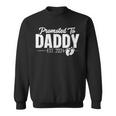 Damenatertag Erstes Mal Papa 2024 Promoted To Daddy Est 2024 Mit-Ausschnitt Sweatshirt