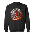 Dare To Be Spicy Chili Pepper Skateboarder Spice Lover Sweatshirt