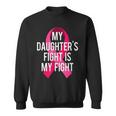 My Daughter's Fight Is My Fight Breast Cancer Support Sweatshirt