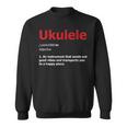 Definition Ukulele Hawaiian Guitar Musician Uke Acoustic Sweatshirt