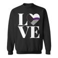 Demisexuality 'Love' Demisex Demisexual Pride Flag Sweatshirt
