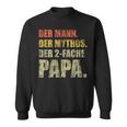 'Der Mann Der Mythos Der 2-Fold Papa Mit Gemins' 2 Children's Sweatshirt