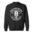 Destroy Skate Skateboard Society Worker Skater Skull Sweatshirt