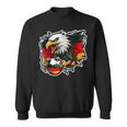 Deutsch Banner Fan Deutschland Flagge Wütender Adler Sweatshirt