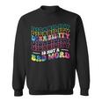 Disability Is Not A Bad Word Tie Dye Disability Awareness Sweatshirt