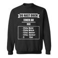 'Du Hast Doch Einen An Der Waffel' Sweatshirt