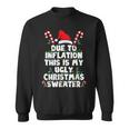 Due To Inflation This Is My Ugly Sweater Christmas Sweatshirt