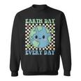 Earth Day Everyday Environmental Awareness Earth Day Groovy Sweatshirt
