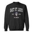 East St Louis Illinois Il Vintage American Flag Sweatshirt