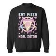Eat Pizza Hail Satan Occult Satanic Sweatshirt