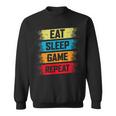 Eat Sleep Game Repeat Gaming Sweatshirt