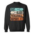 Eat Sleep Pickleball Repeat Pickleball Lover Retro Sweatshirt