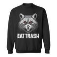 Eat Trash Raccoon Face Angry Raccoon Wild Animal Sweatshirt