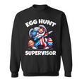 Egg Hunt Supervisor Boys Toddler Easter 2024 Family Matching Sweatshirt