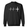 Ekg Heartbeat U-2 Dragon Lady Military Spy Plane Sweatshirt