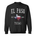 El Paso Texas Flag Sport Retrointage Sweatshirt