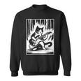 Electric Guitar Cat Rock Music Japan Style Cat Sweatshirt