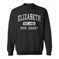 Elizabeth New Jersey Nj Vintage Established Sports Sweatshirt