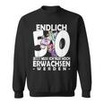 Endlich 50 Jetzt Muss Ich Nur Noch Arwachsenwerden Unicorn S Sweatshirt