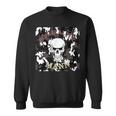 Evil Old Man Grandpa Dad Skullintage Biker Sweatshirt