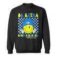 Be Extra Down Syndrome Awareness Yellow And Blue Smile Face Sweatshirt