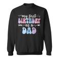 My First Birthday As A Dad Vintage Groovy Father's Day Sweatshirt