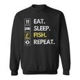 Fisher Eat Sleep Fish Repeat Fishing Fisherman Fish Sweatshirt