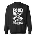 Food Is My Love Language Foodie Chef Food Lover Sweatshirt