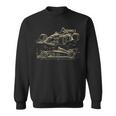 Formula Racing Car Silhouette Mechanic Car Guys Sweatshirt
