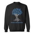 Foster Care Awareness Tree Ribbon Blue Sweatshirt