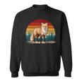 Fox Lover Retro Style Distressed Vintage Fox Sweatshirt