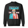 Freedom The Don 4Th Of July Patriotic American Flag Trump Sweatshirt