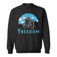 Freedom Old School Motorcycle Rider Retro Sweatshirt