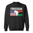 Freedom United States Of America And Pan-African Flag Sweatshirt