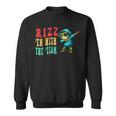 Frog Rizz'em With The Tism Frog Autism Quote Sweatshirt