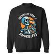 Fuelled By Soda Painkillers Chronic Pain Spoonie Black Sweatshirt