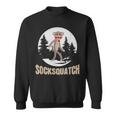 Bigfoot Sighting Sock Monkey Sasquatch Socksquatch Sweatshirt