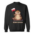 Bober Bóbr Kurwa Internet Meme Poland Flag Beaver Sweatshirt