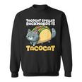Cat And Taco Tacocat Spelled Backward Is Tacocat Sweatshirt